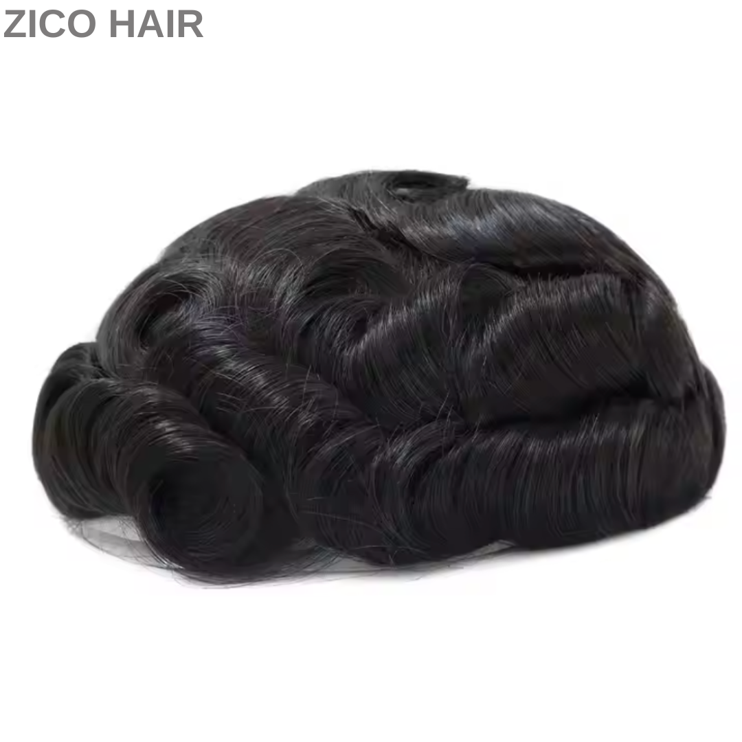 Zico Hair BIO 100% Human Hair Lace Front Invisible Hairline 0.10mm to 0.12mm Thin Polyskin Base Hair System