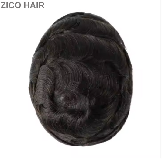 Zico Hair IH02V Invisible Hairline 0.02mm to 0.03mm Skin Base Hair Replacement with V-looped all over