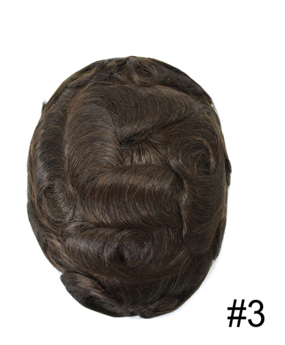 Zico Hair IH02V Invisible Hairline 0.02mm to 0.03mm Skin Base Hair Replacement with V-looped all over