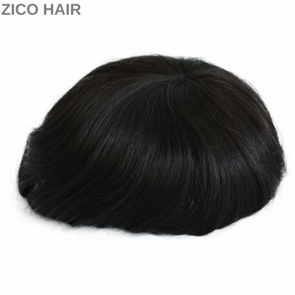 Zico Hair AUSTRALIA Toupee for Men 130% Human Hair Replacement System Clear Skin Around Invisable Hairline Mens Hair System