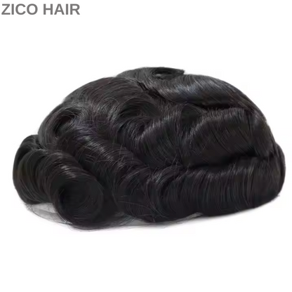 Zico Hair BIO 100% Human Hair Lace Front Invisible Hairline 0.10mm to 0.12mm Thin Polyskin Base Hair System