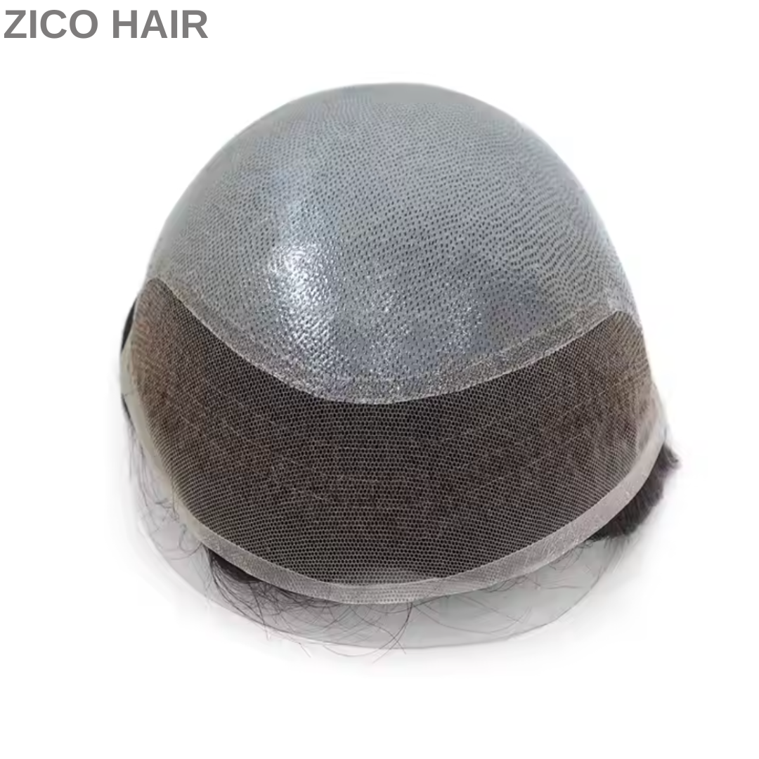 Zico Hair BIO 100% Human Hair Lace Front Invisible Hairline 0.10mm to 0.12mm Thin Polyskin Base Hair System