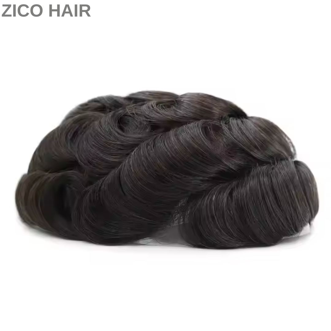 Zico Hair Full French Lace Toupee for Men | Premium Human Hair System with Natural Hairline and Breathable Base