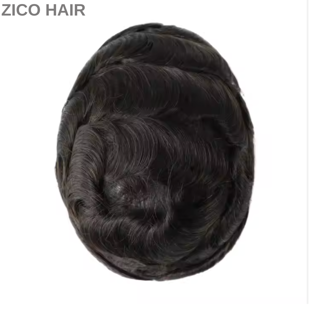 Zico Hair IH02V Invisible Hairline 0.02mm to 0.03mm Skin Base Hair Replacement with V-looped all over