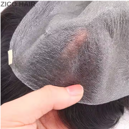 Zico Hair IH02V Invisible Hairline 0.02mm to 0.03mm Skin Base Hair Replacement with V-looped all over