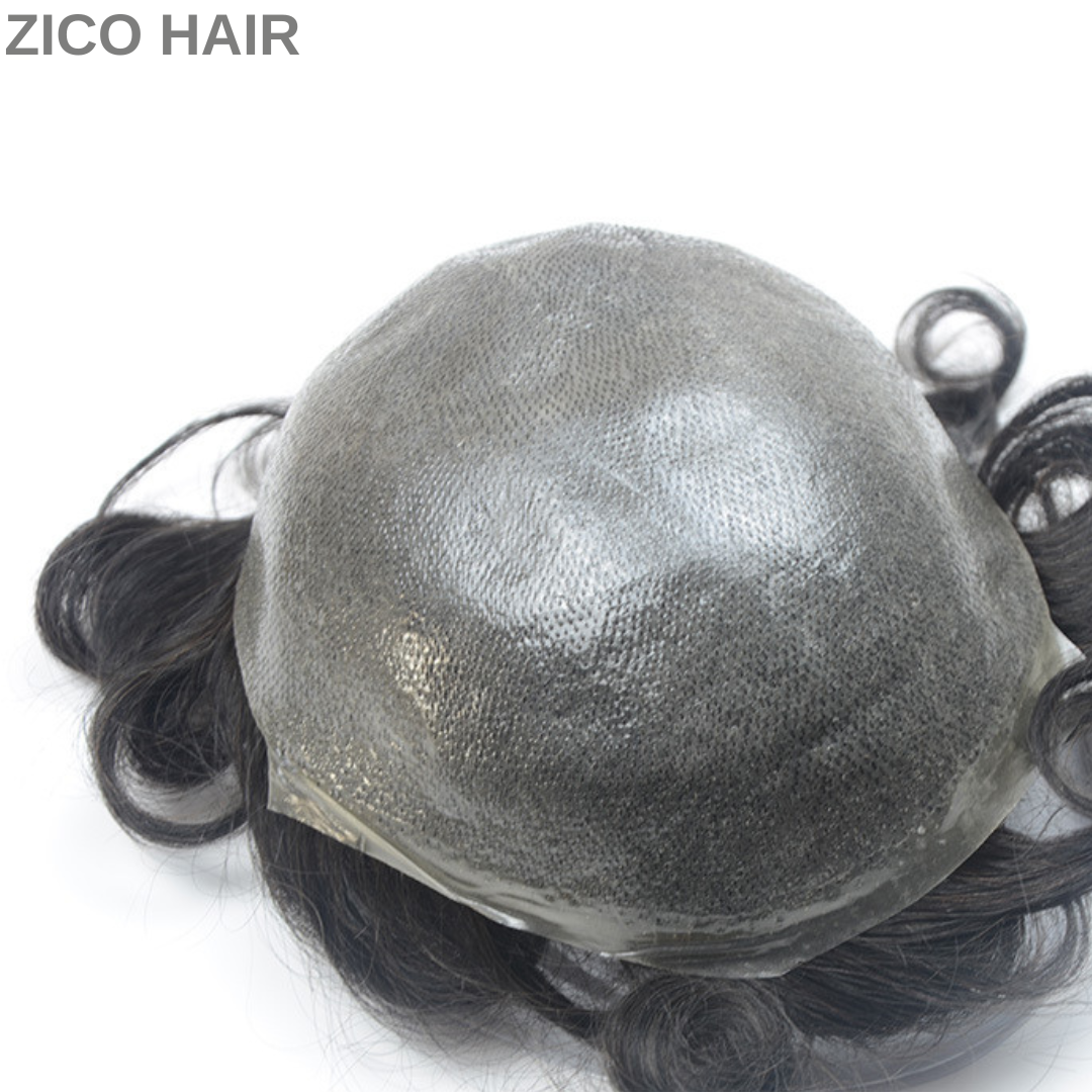 Zico Hair IH08S Invisible Hairline 0.08mm Transparent Skin Hair Replacement