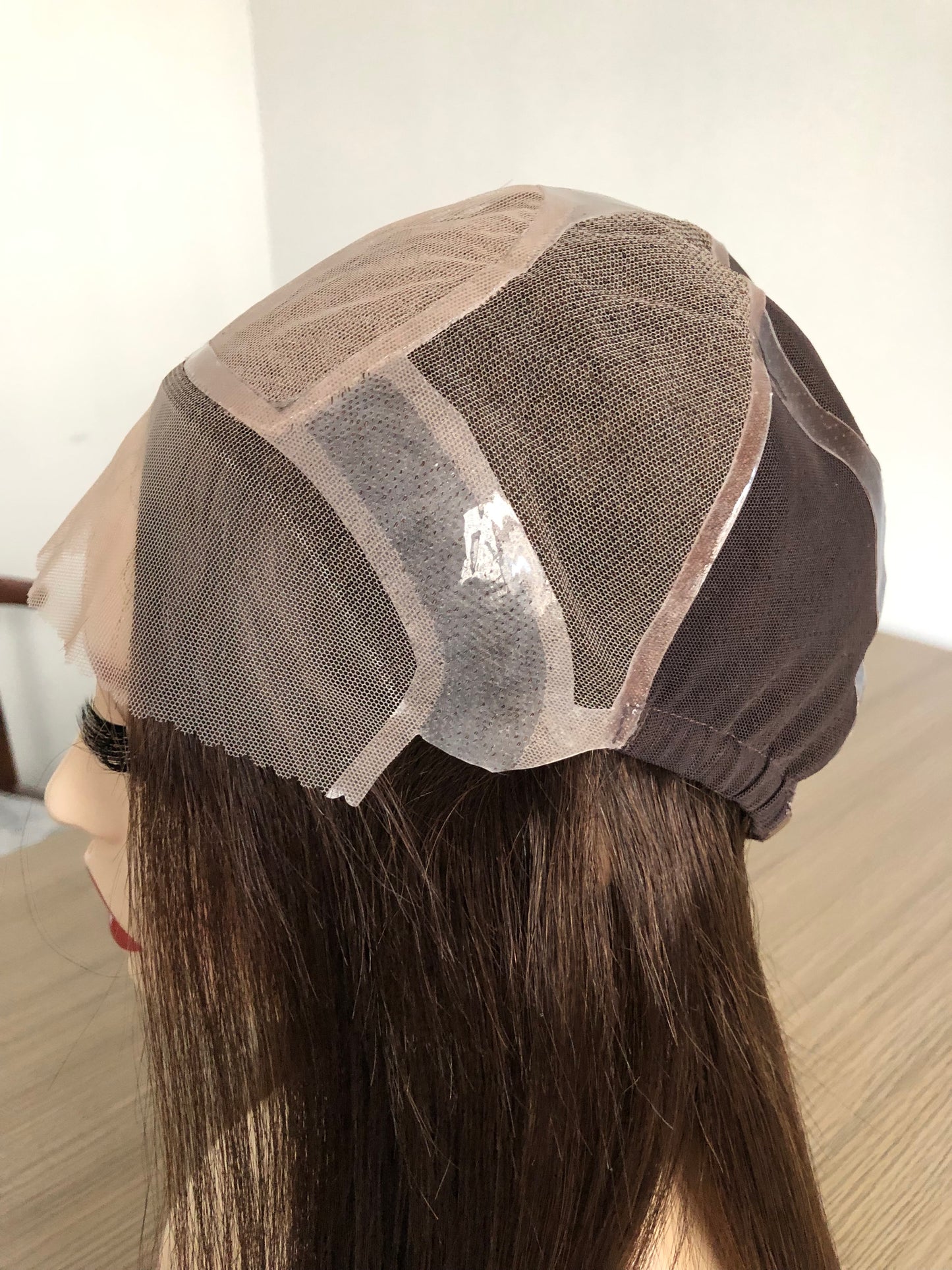 ZC-WS632 4*4 inch Silk Top Full Lace Wig Natural Black #NB 100% Virgin Hair